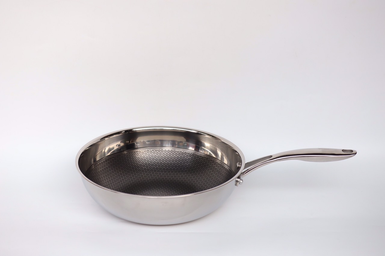 Chảo Inox sâu lòng bếp từ công nghệ chống dính Hàn quốc chịu được cào xước 26cm