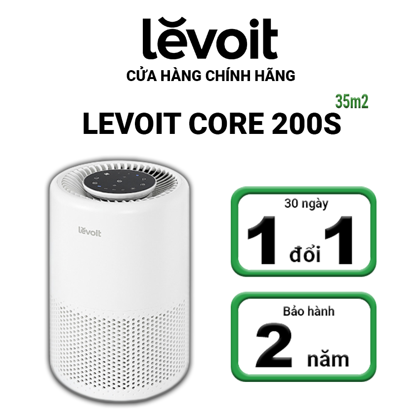 Máy lọc không khí Levoit Core 200S | Công nghệ Air Turbo | Hàng Chính Hãng