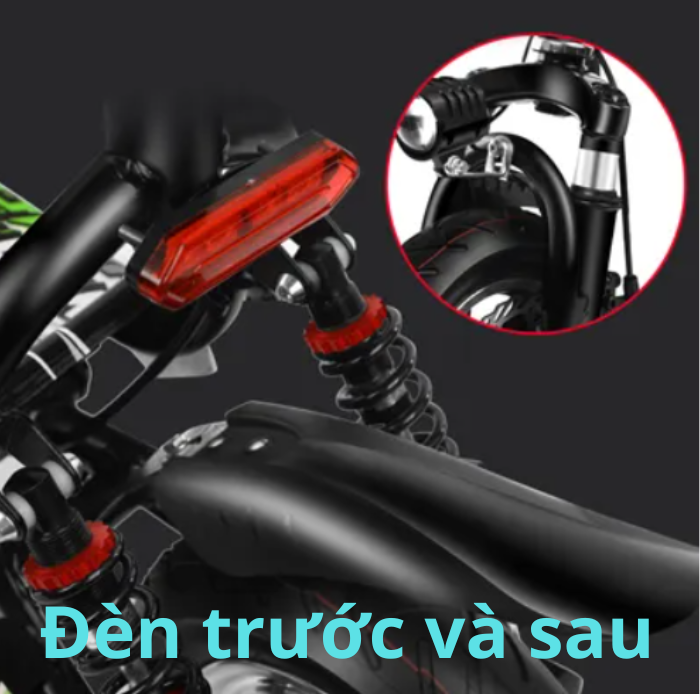 Xe Điện Mini Gấp Gọn scooter cho trẻ em học sinh cấp 2 chiều cao có thể điều chỉnh được phù hợp từ 5 tuổi trở lên, Pin litium panasonic 36V 10Ah xe chay tối đa 30-35km/h quãng đường đi được 20-25km/lầm sạc