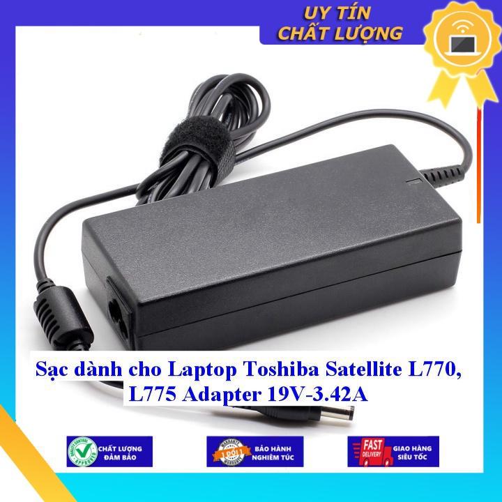 Sạc dùng cho Laptop Toshiba Satellite L770 L775 Adapter 19V-3.42A - Hàng Nhập Khẩu New Seal