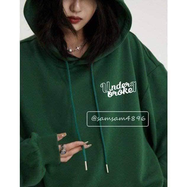 Áo Hoodie xanh lá Under Broken hottrend 2023 siêu chất, Áo Hoodie Unisex Nam Nữ