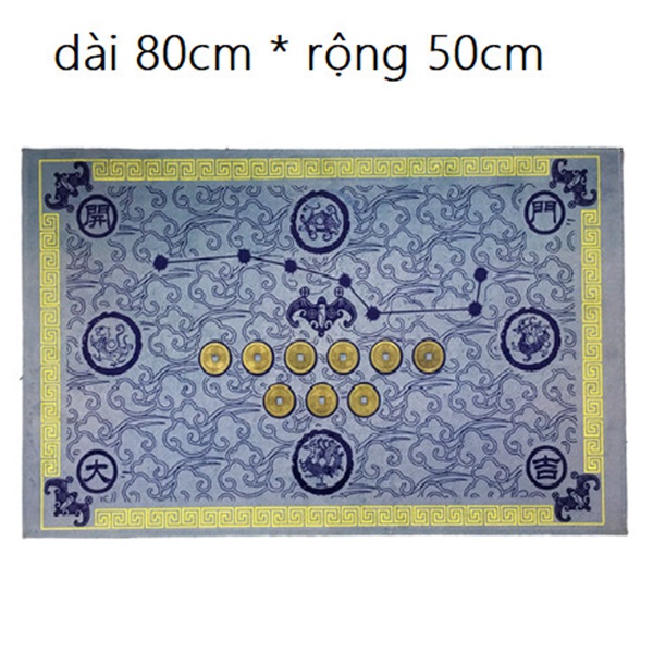 Thảm trãi sàn Thất Tinh Xu Đồng 50cm*80cm - Phong thủy