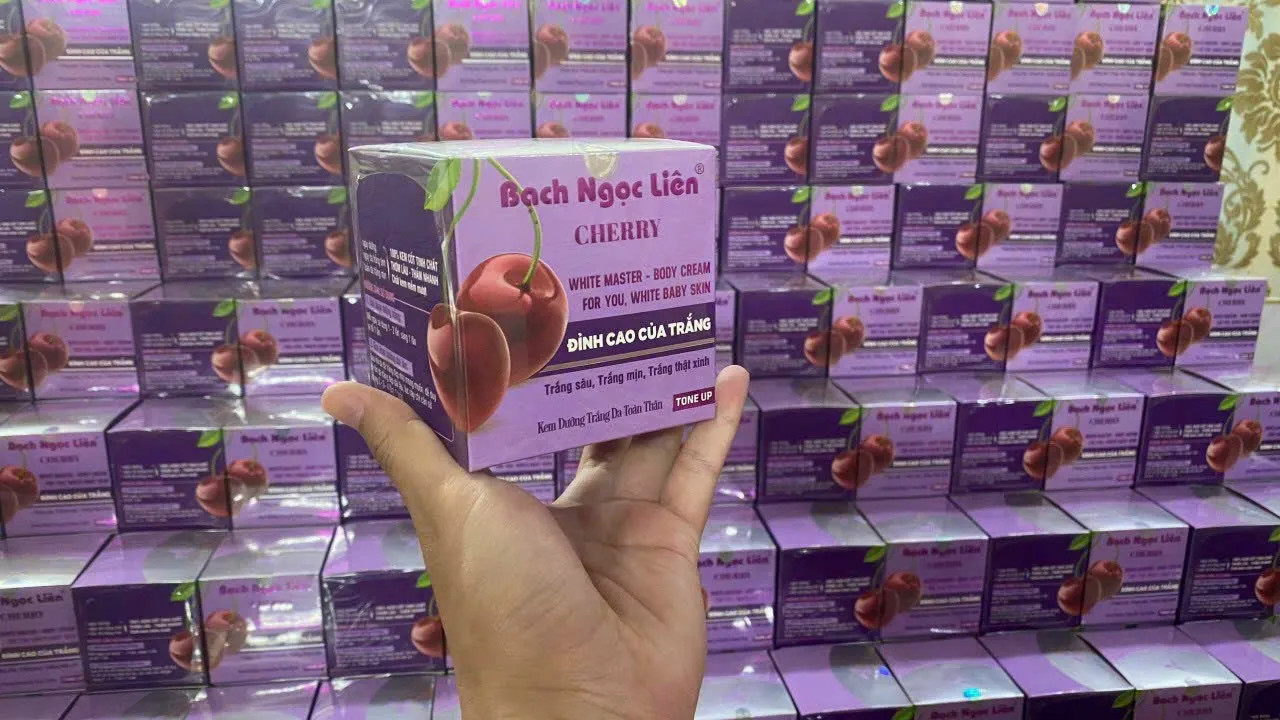 Kem dưỡng trắng body bạch ngọc liên cherry tím ĐỈNH CAO CỦA LÀM TRẮNG 120g