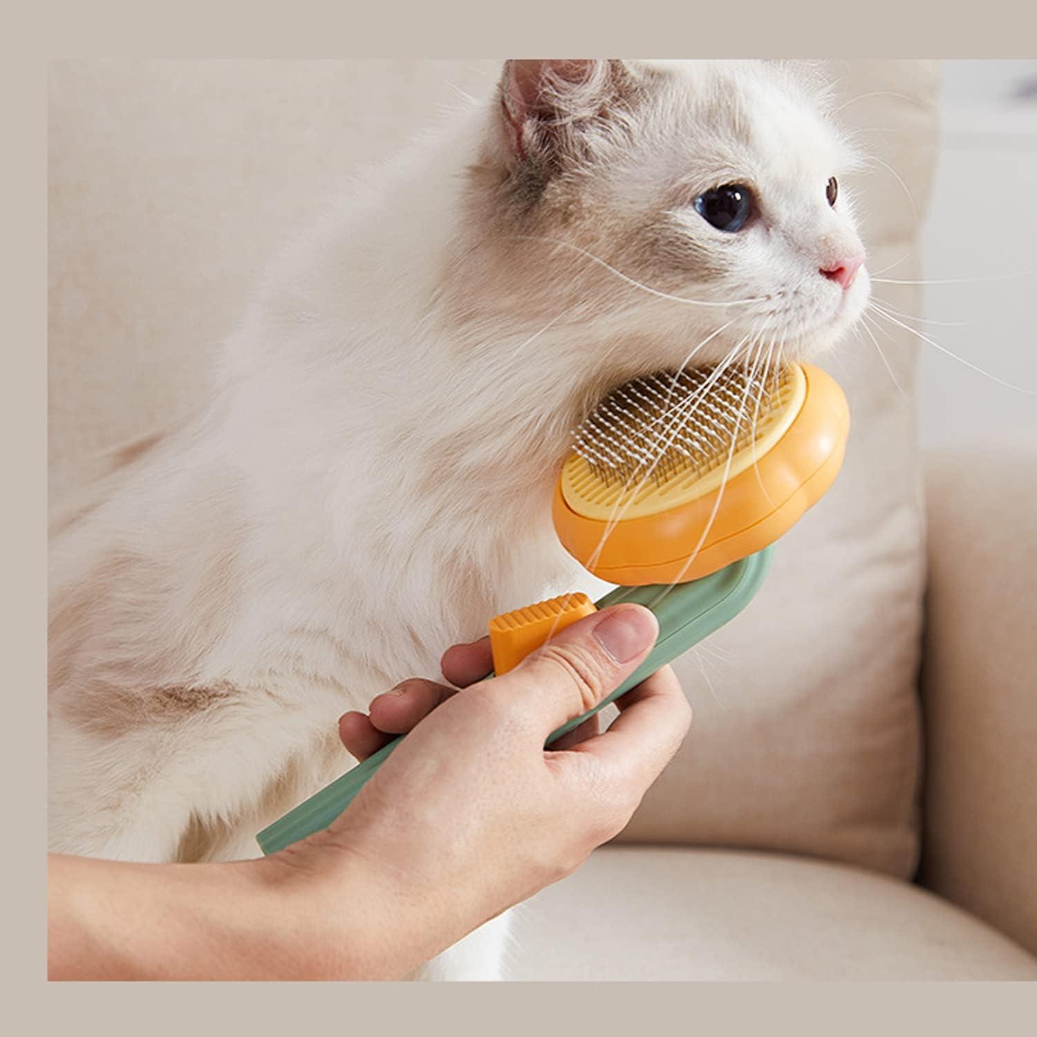 Bàn Chải Chải Lông Thú Cưng, Bàn Chải Chải Lông Tự Vệ Sinh Cho Chó, Mèo, Chó Con