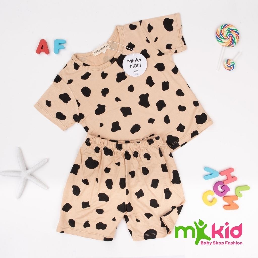 Bộ Cộc Tay Cho Bé Bộ Minky Mom Cộc Tay Chất Cotton 100% siêu mềm mịn thoáng mát