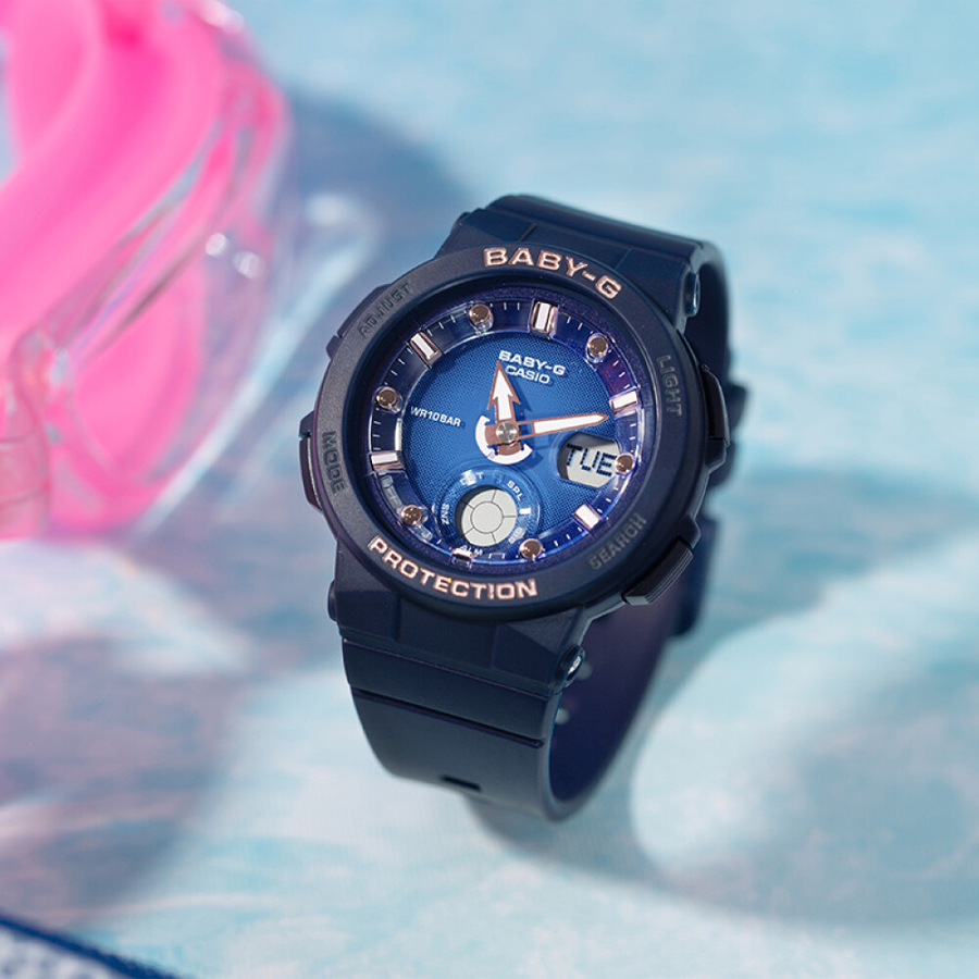 Đồng hồ nữ dây nhựa Casio Baby-G chính hãng BGA-250-2A2DR