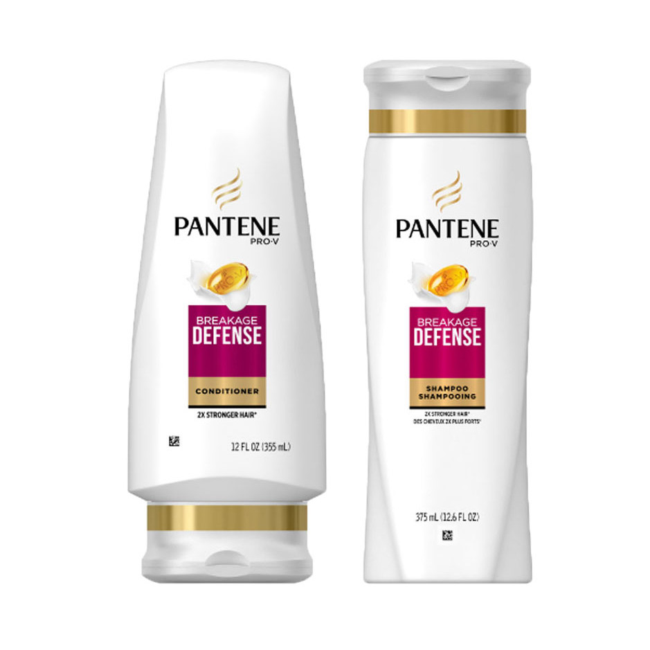 Combo 2 chai Dầu gội và Xả ngăn gãy dụng tóc Pantene Pro-V Breakage Defense 375ml - USA