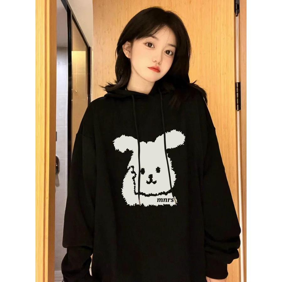 Áo khoác hoodie in hình chú thỏ cực xinh phong cách sành điệu duyên dáng ukg288 hot của năm