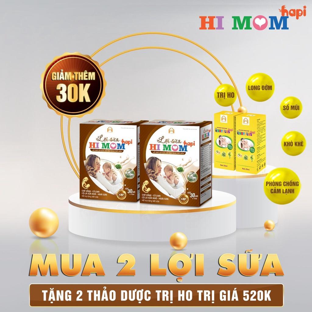 Lợi sữa Hi Mom Hapi- Sữa nhiều hơn, thơm hơn, đặc hơn, mát hơn, thông tắc tia sữa