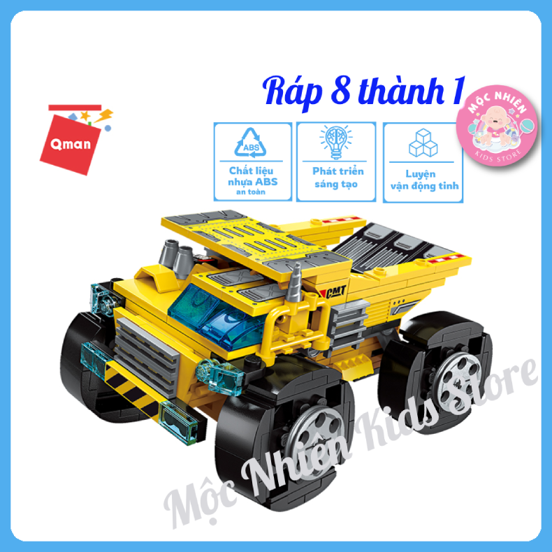 Đồ chơi xếp hình lắp ráp lego Qman 1806: Xe tải hạng nặng (396 mảnh ghép)