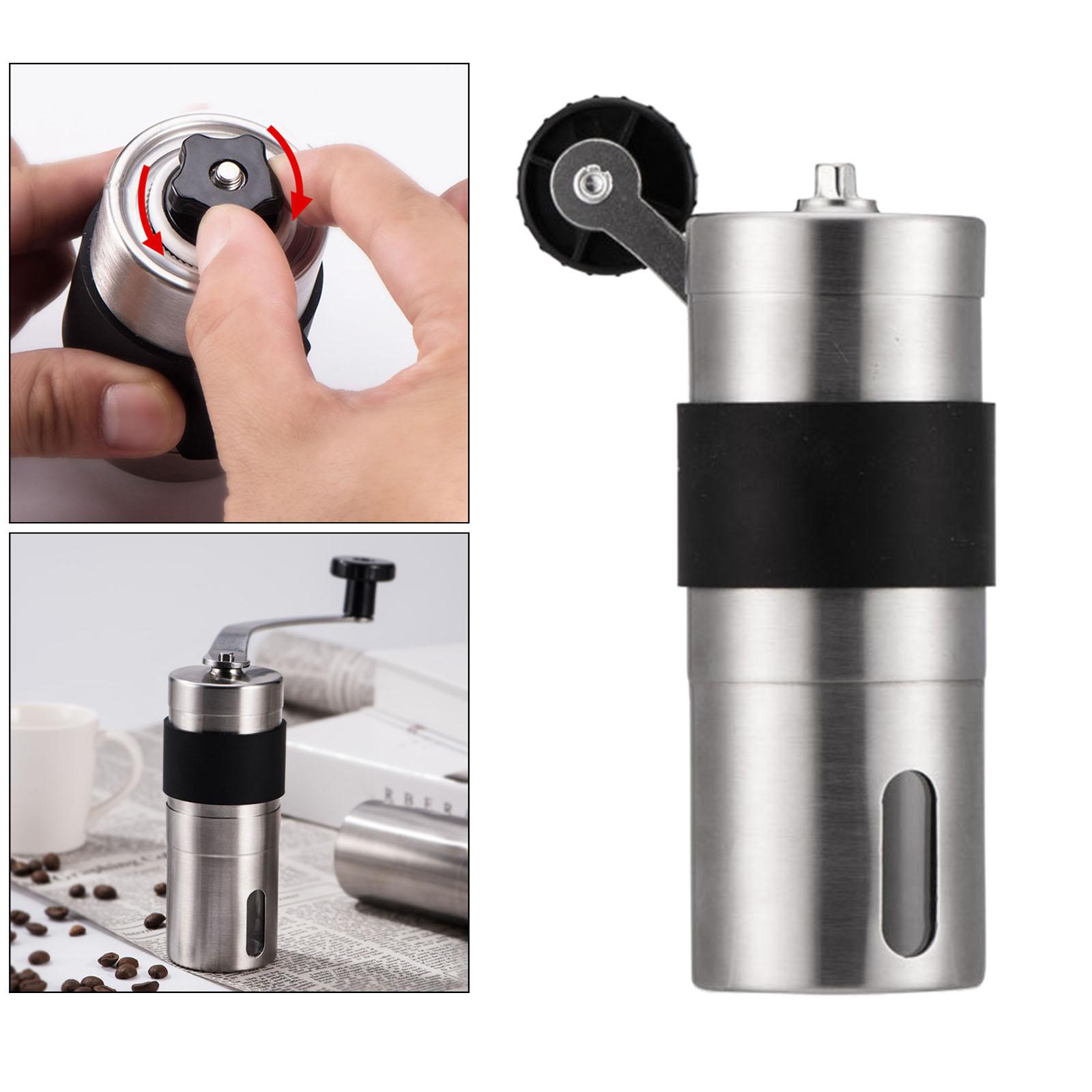 Manual Coffee Grinder 304 Stainless Steel Bean Burr Coffee Grinder for Kitchen Cafe Accessory