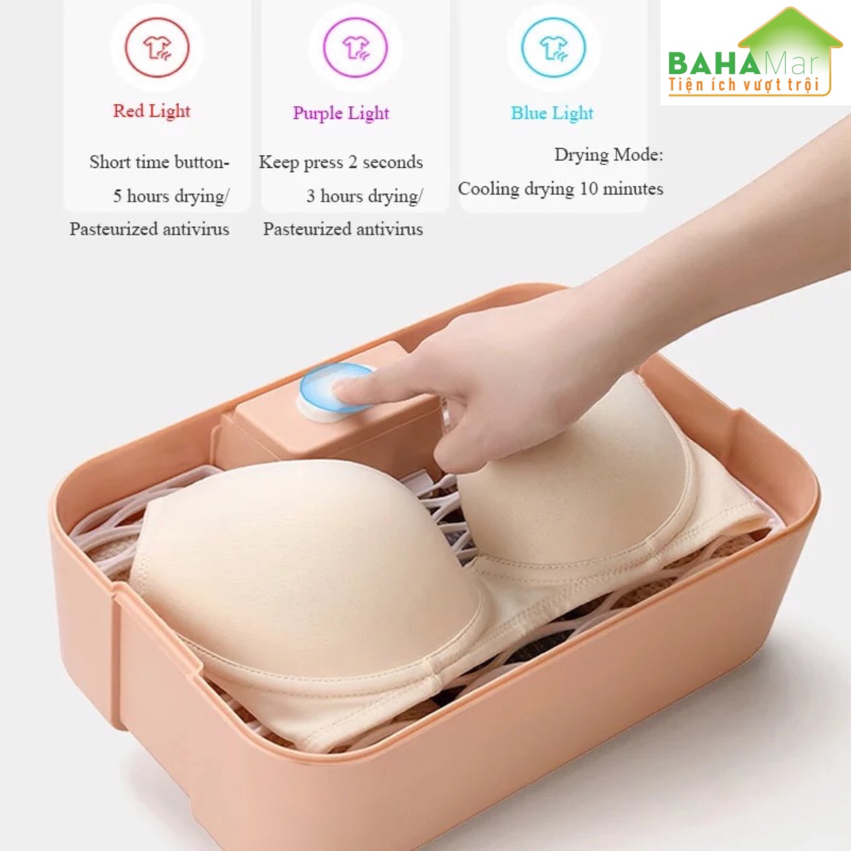 MÁY SẤY VÀ KHỬ TRÙNG DIỆT KHUẨN GIA ĐÌNH - HỘP TIỆT TRÙNG DI ĐỘNG BAHAMAR với tính năng diệt khuẩn vô trùng đảm bảo