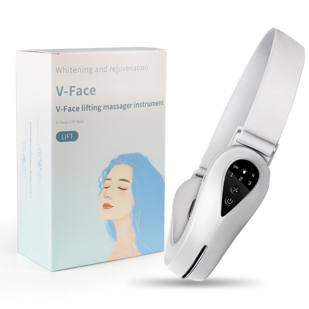 V Hình Khuôn Mặt Máy Massage Nâng Cằm Dây LED Photon Trị Liệu Mặt Giảm Béo Rung Thiết Bị Tế Bào Chết Hàm Mặt Máy Nâng