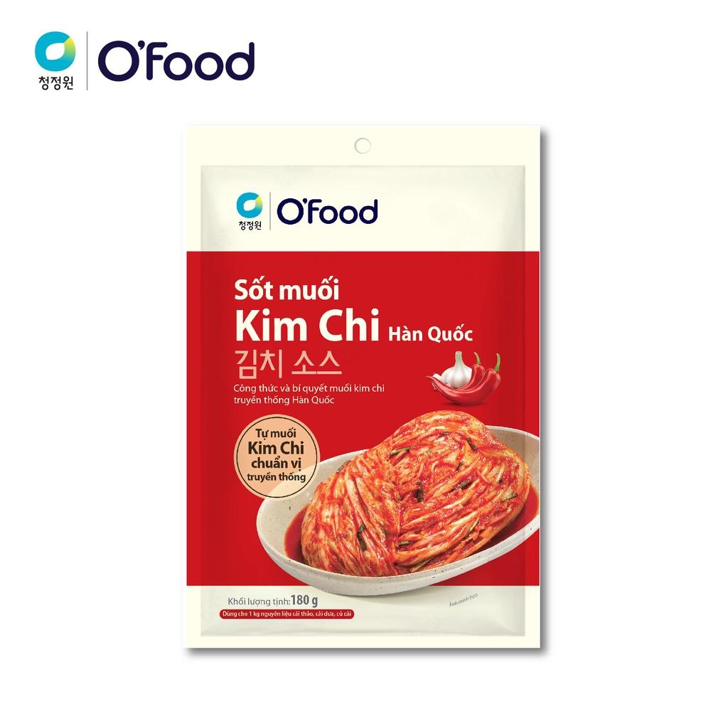 COMBO 10 GÓI Sốt muối kim chi O'food gói 180g, chuẩn vị Hàn Quốc