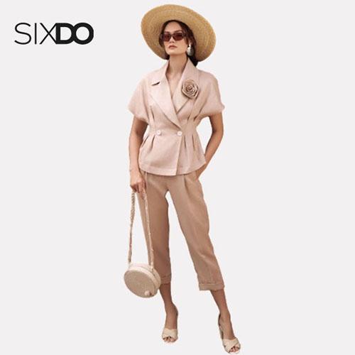 Áo Vest nữ linen ngắn tay SIXDO