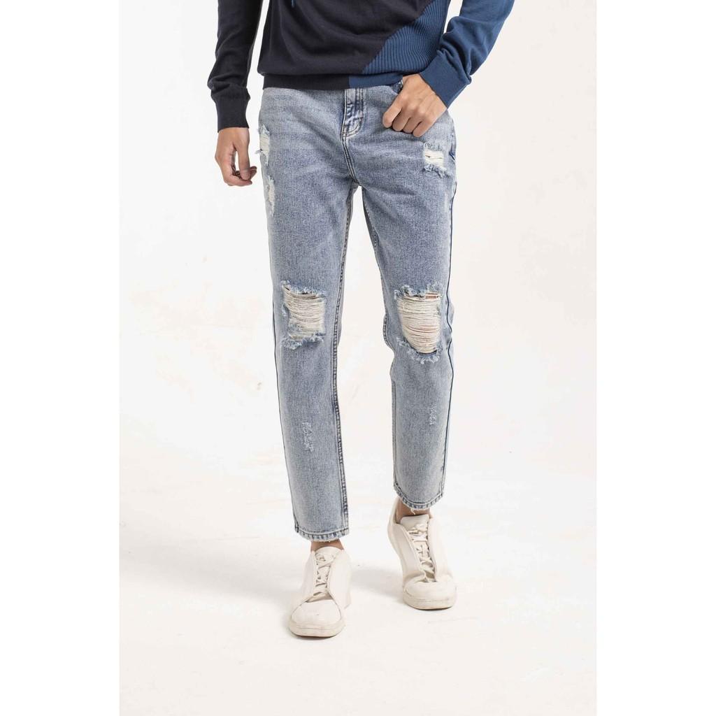 Quần jeans nam ARISTINO AJN00209 dáng suông nam tính