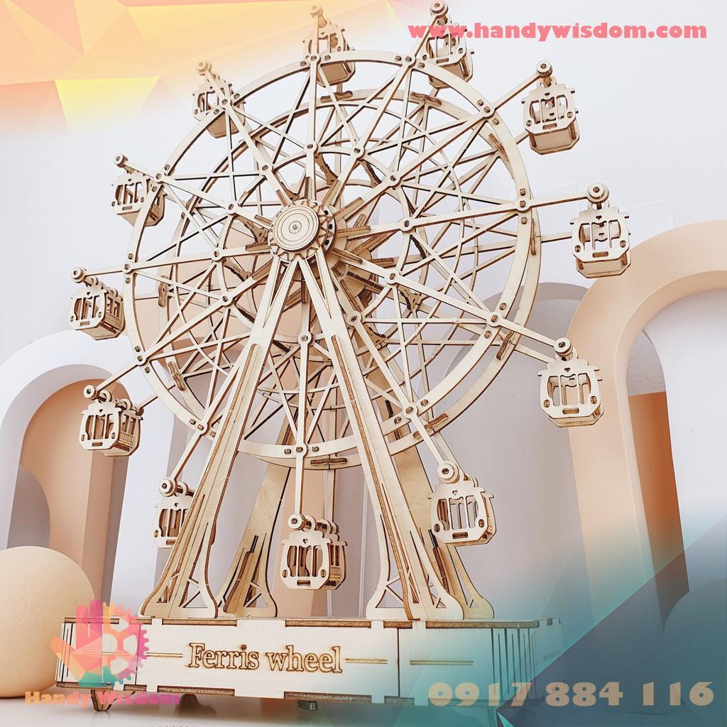Mô hình hộp nhạc gỗ - Đu quay - Robotime Ferris Wheel TGN01
