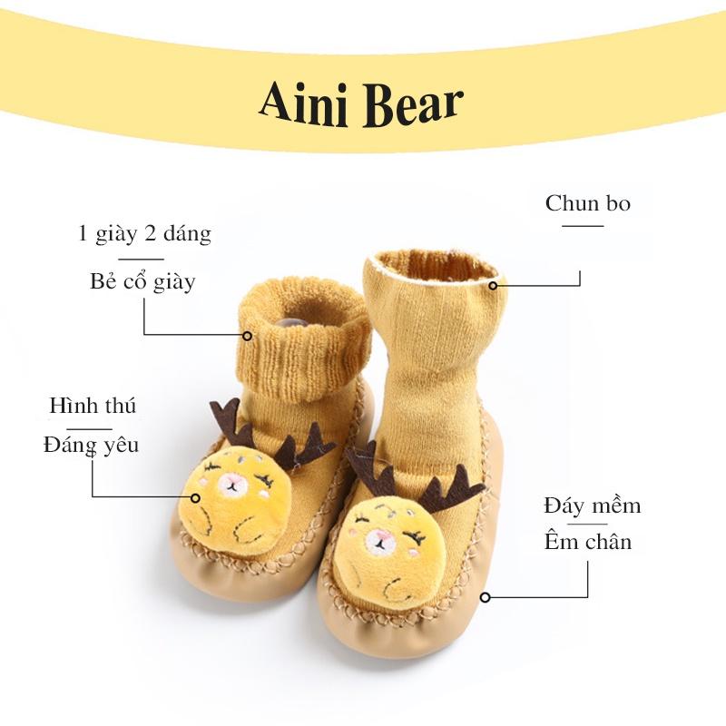 Giày cho bé Aini Bear kèm hộp