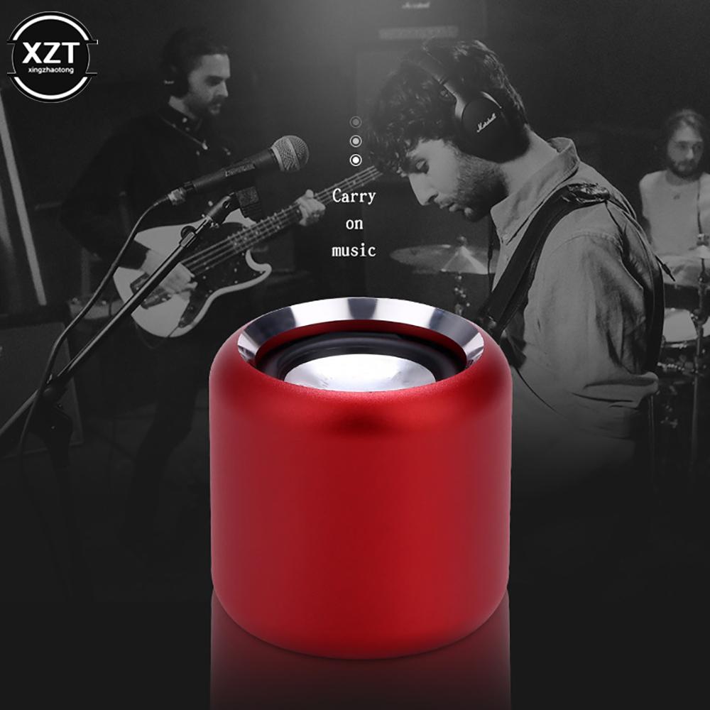 Sáng Tạo Mới Âm Thanh Nổi Hifi Kim Loại Loa Siêu Trầm Không Dây Loa Bluetooth Không Dây Máy Nghe Nhạc Mini Hợp Kim Nhôm Hẹn Giờ Loa Màu sắc: Đen