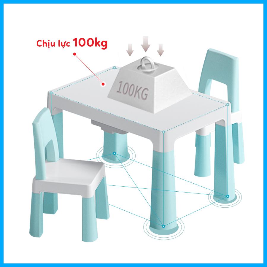 Bộ Bàn Học PEEK A BOO Kèm 2 Ghế Cao Cấp Cho Bé Từ 2 Tuổi PAB019