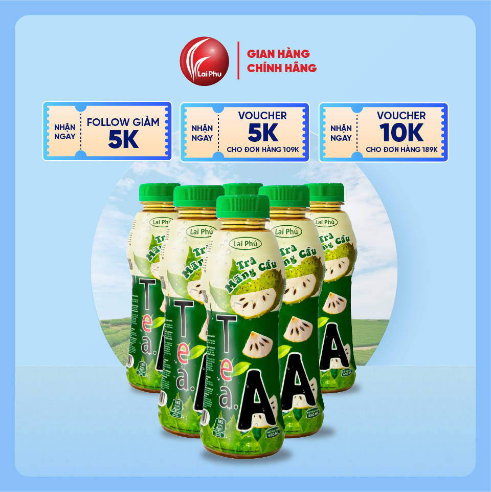 Trà Mãng Cầu Tea.A Chai 450ml - Thùng 24 Chai