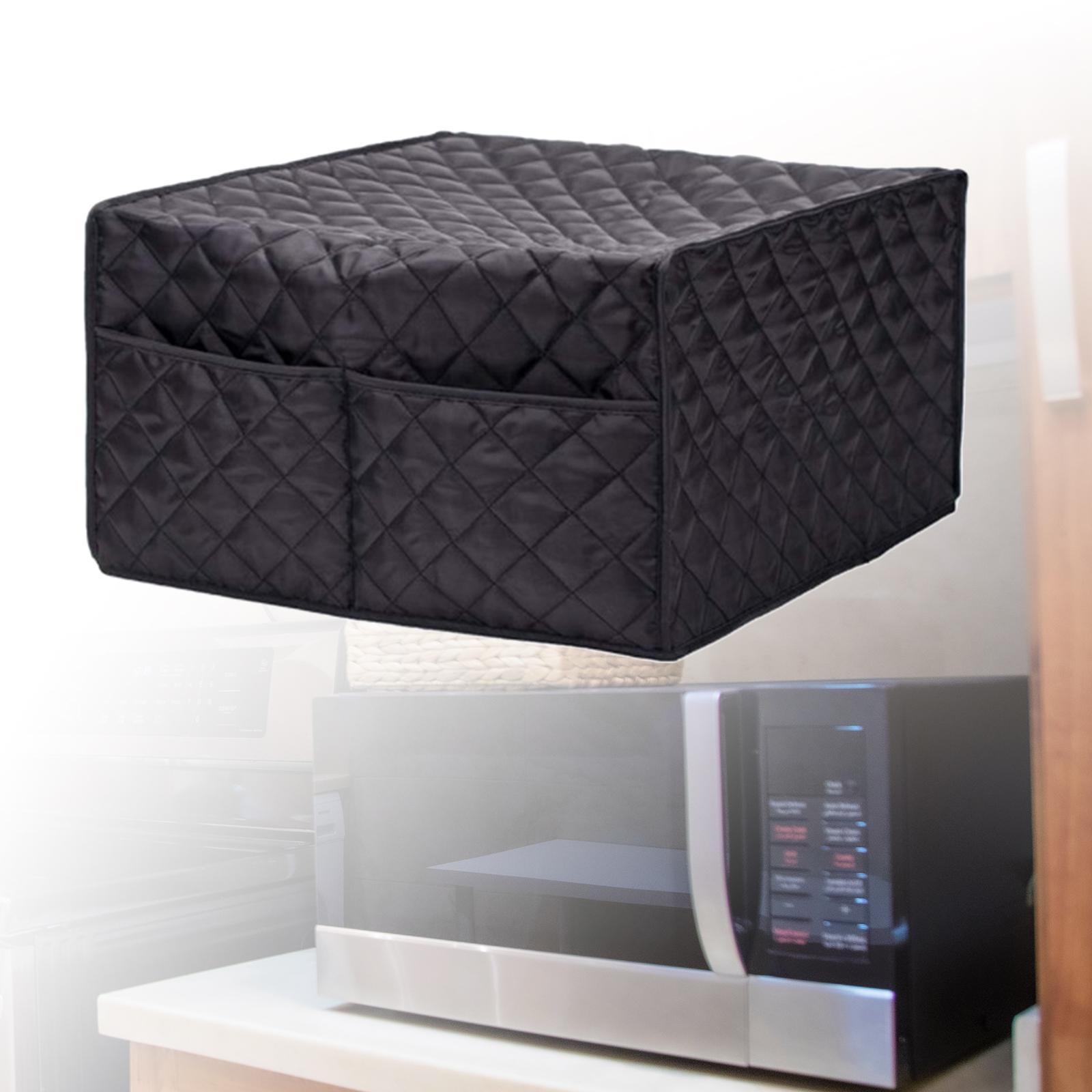Microwave Cover Storage Pockets Kitchen Sturdy Small Kitchen Appliance Cover
