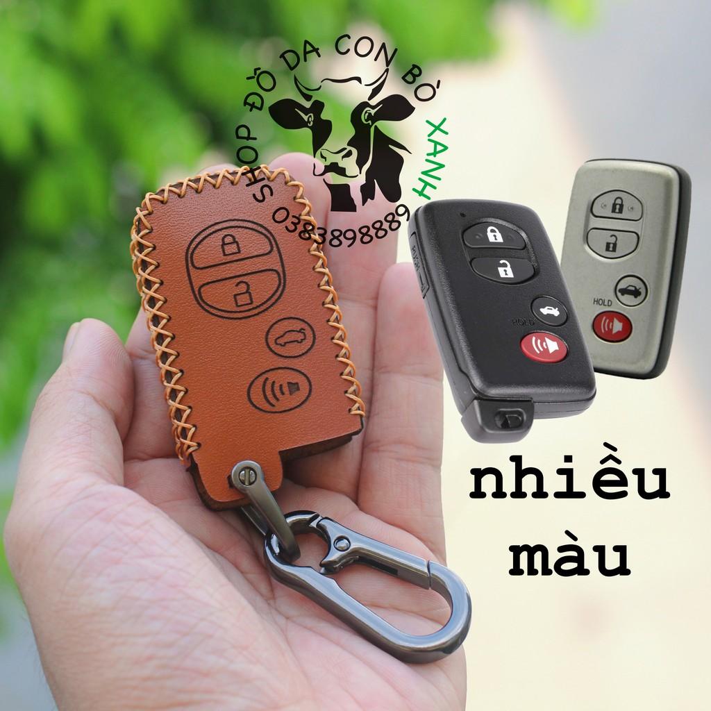Bao da dành cho chìa khoá Toyota Altis 2.0V, Camry 3.5, Venza, Landcruiser Prado 2010 handmade da thật 002