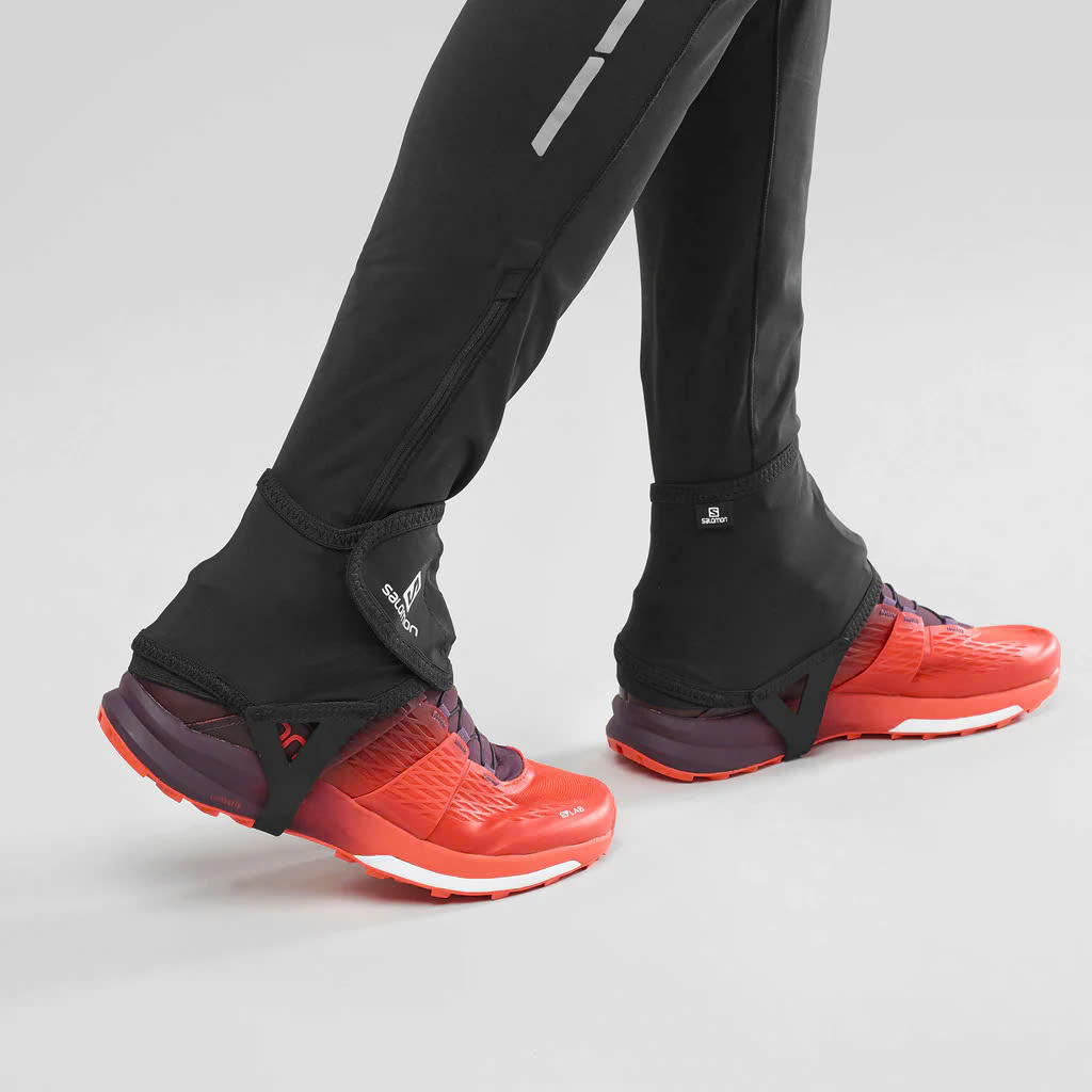 BÓ CỔ GIÀY - CHỐNG ĐÁ SỎI Phụ kiện thể thao Salomon TRAIL GAITERS LOW BLACK L32916600