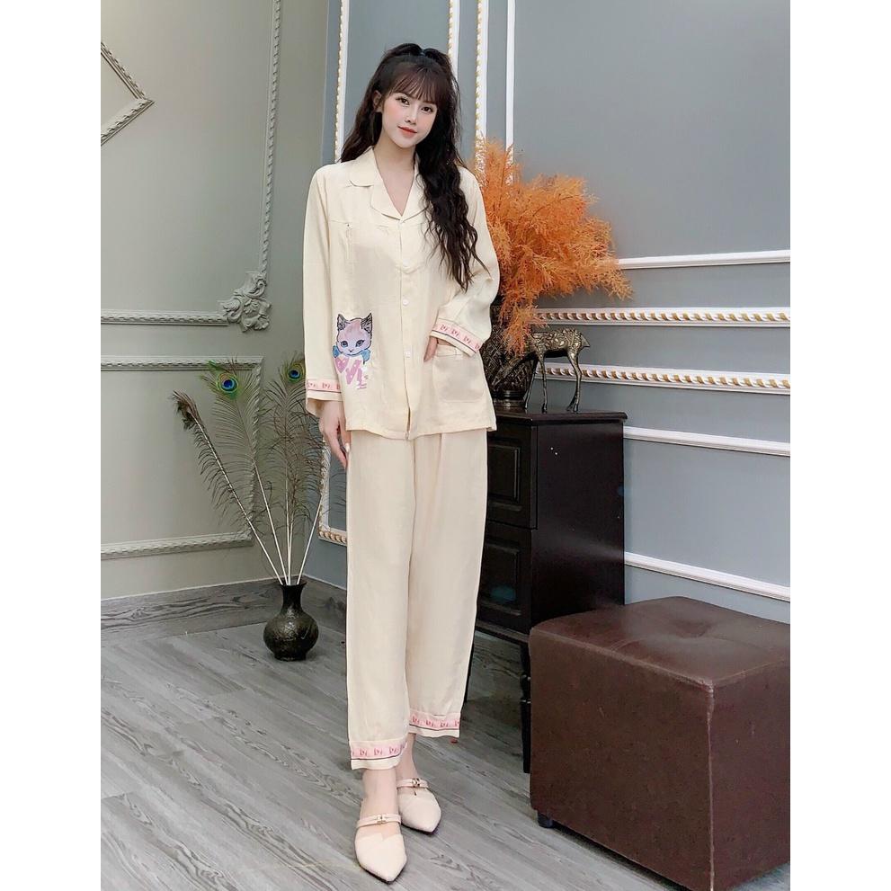 Bộ đồ bầu tiểu thư chất đũi mềm mát cho mẹ bầu từ 45 ->68kg