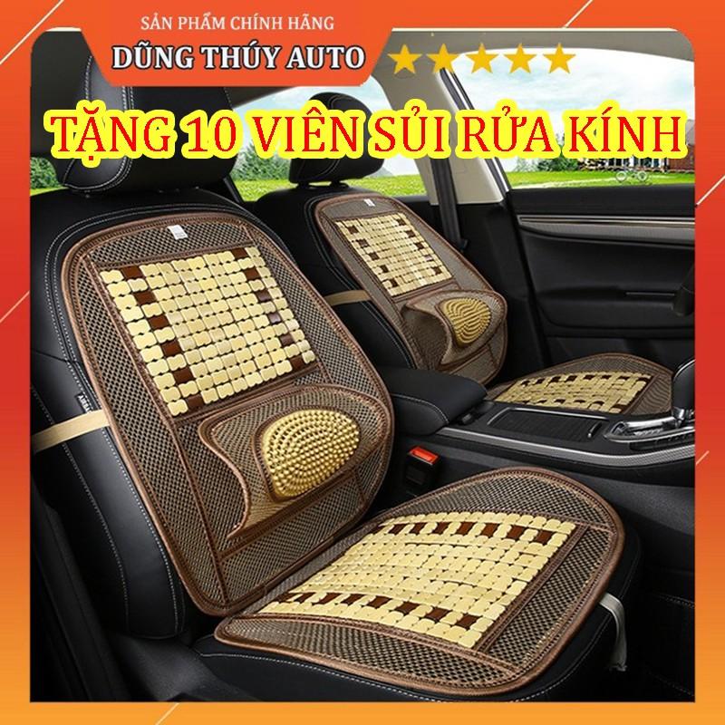 TẤM LÓT TỰA LƯNG CHO GHẾ Ô TÔ, HẠT GỖ MASSAGE LƯNG CAO CẤP