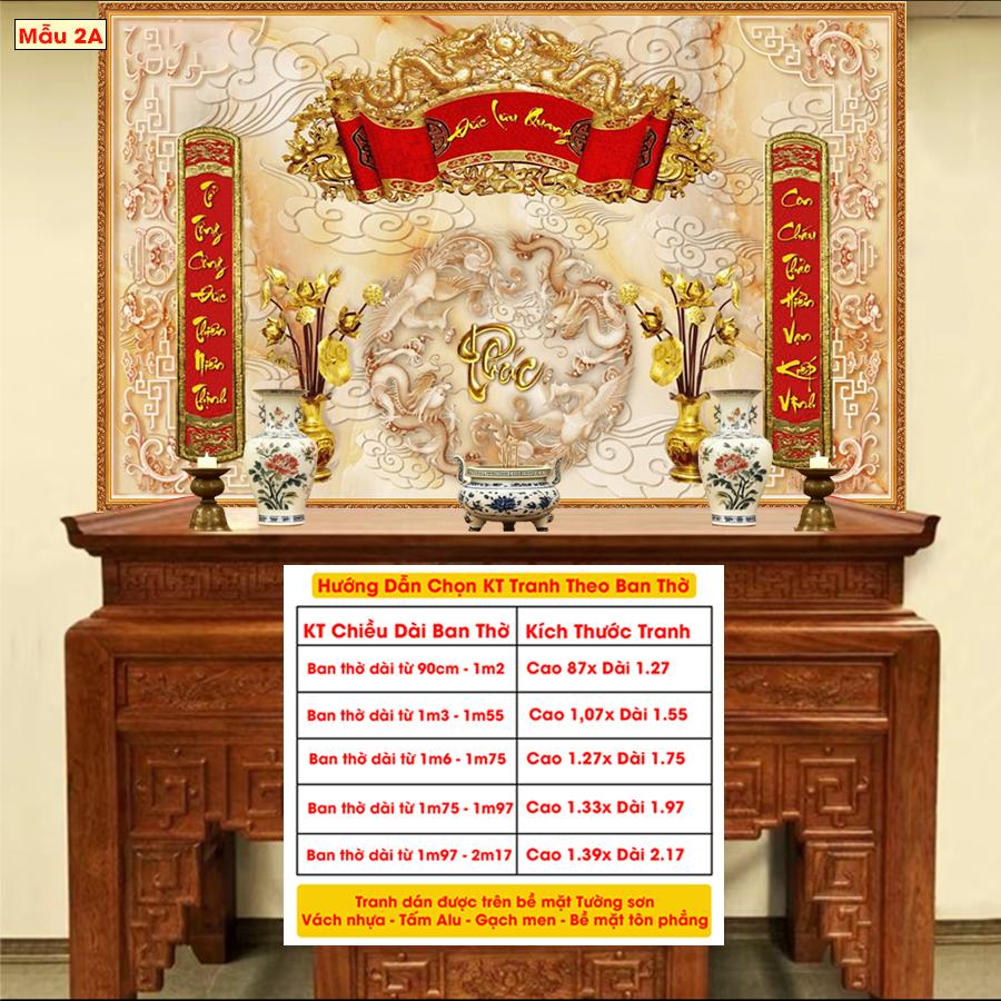Tranh Lụa Dán Tường Phòng Thờ Cao Cấp 4 – In Sắc Nét – Tặng Keo Dán, Giá Tận Xưởng - Mẫu 1C