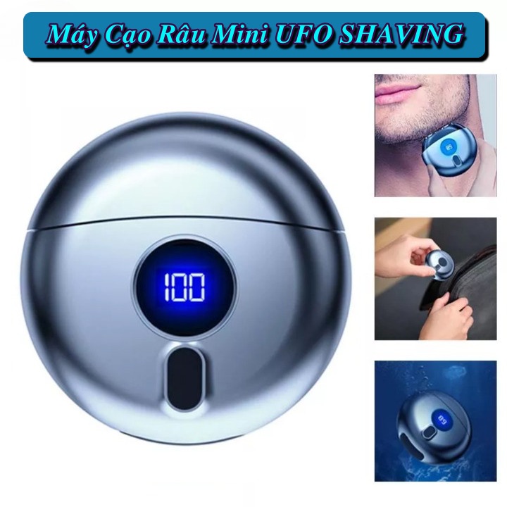 Máy Cạo Râu Mini  Cạo Khô Và Ướt Đa Năng UFO SHAVING Chống Nước IPX7 - cao cấp