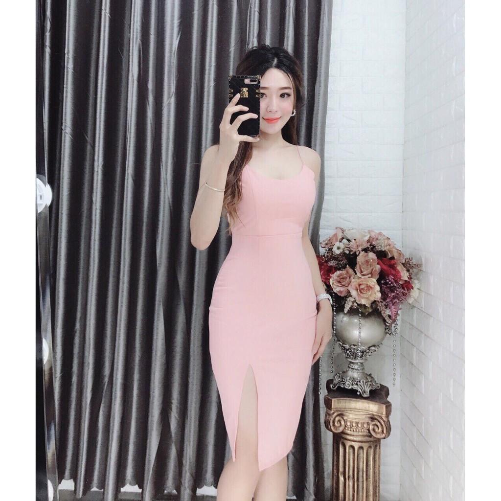 ĐẦM BODY 2 DÂY XẺ TÀ