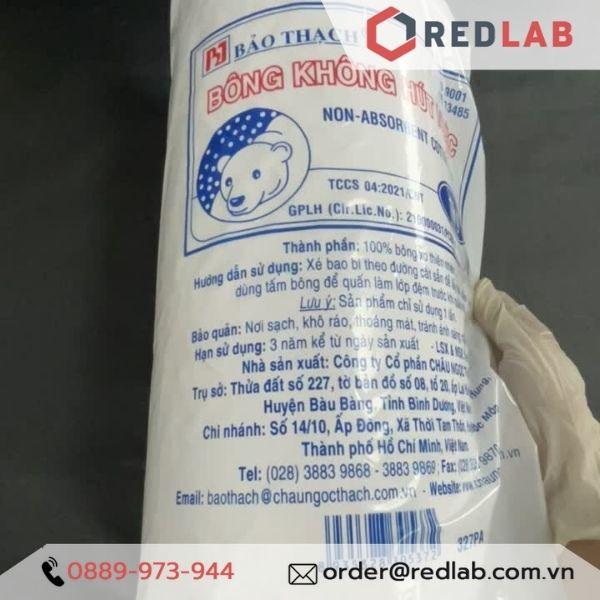 Bông mỡ - Bông gòn không thấm nước Bảo Thạch, gói 1 kg, dùng trong phòng thí nghiệm, dược phẩm, đóng gói