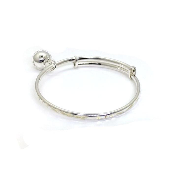 Vòng tay trẻ con Bạc Quang Thản cho bé từ 1-7t chất liệu bạc thật không gỉ, không gây dị ứng da an toàn cho bé - QTVTE31
