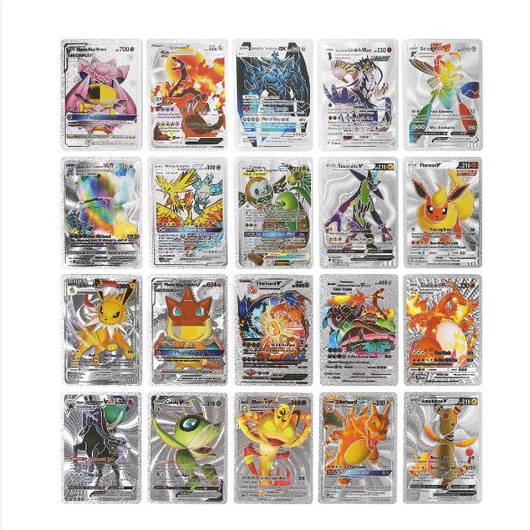 Bộ thẻ bài Pokemon cao cấp các loại 10 thẻ , 27 thẻ , 55 thẻ , mạ vàng bạc , 7 sắc cầu vồng