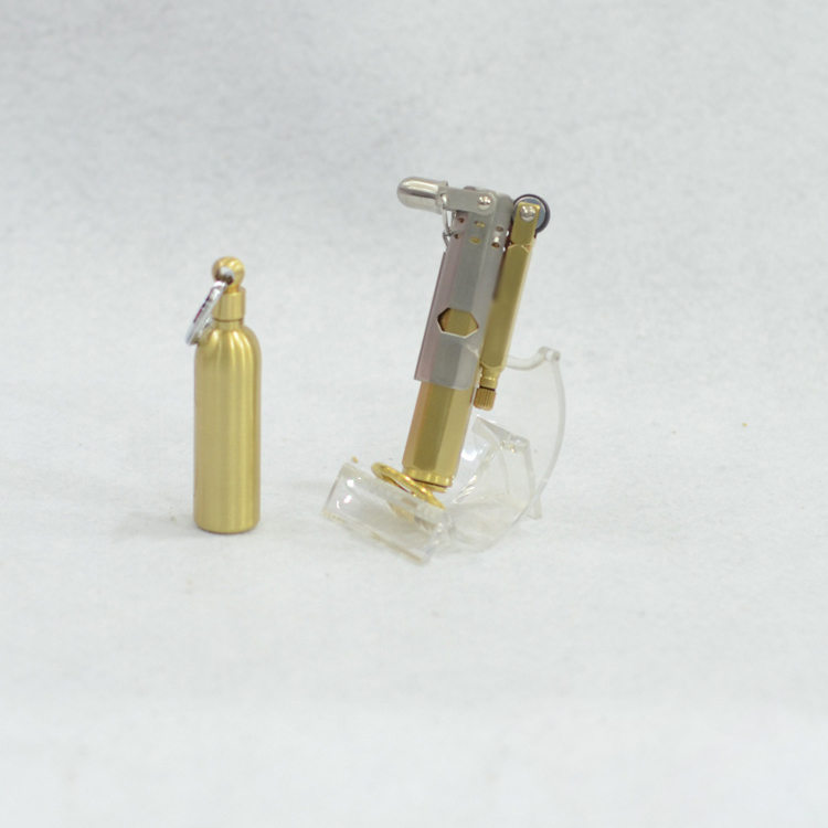 Combo Bật lửa xăng đá kiêm móc khóa JF- 027 Mang Đậm Phong Cách + Tặng Bình Xăng Chuyên Dụng Cho Bật Lửa