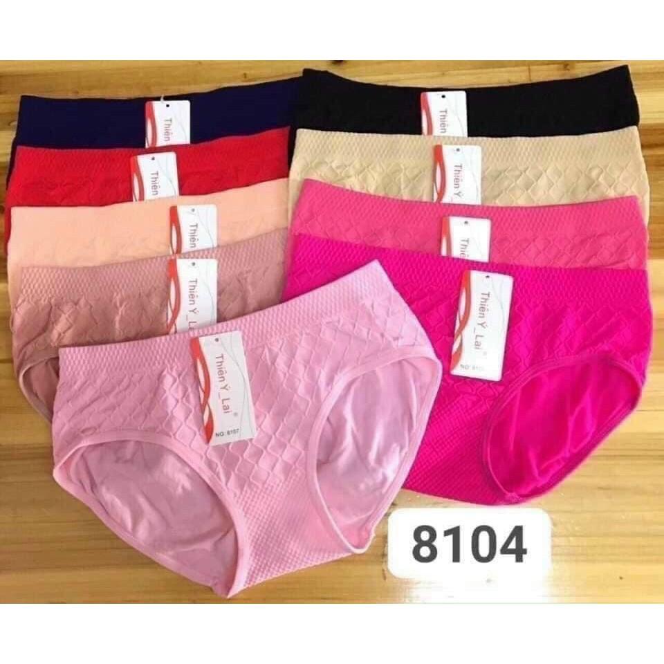 Combo 10 quần lót dệt kim FomTo siêu chất co giãn 4 chiều chất vải cottong len 45kg - 75kg