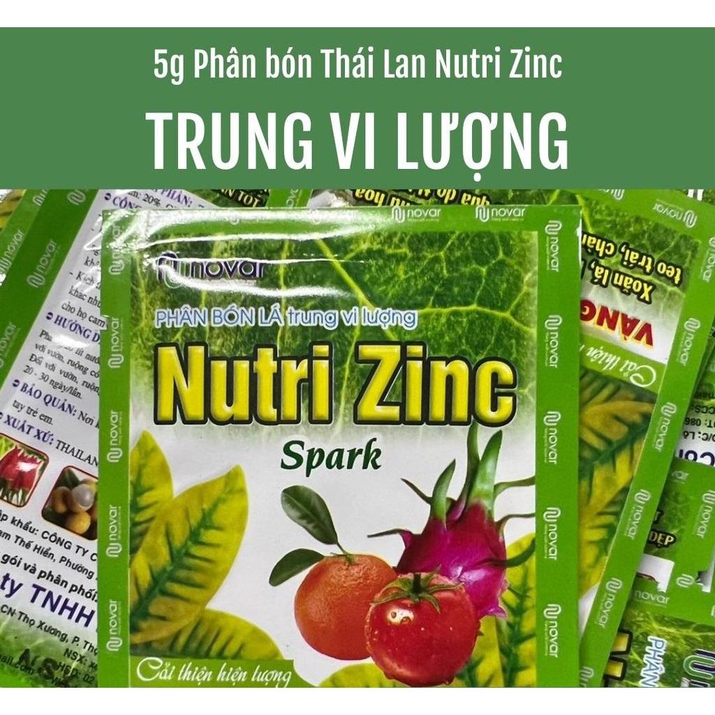 SET 10 GÓI PHÂN BÓN NUTRI ZINC GÓI 5G KÍCH THÍCH TỔNG HỢP CÁC CHẤT