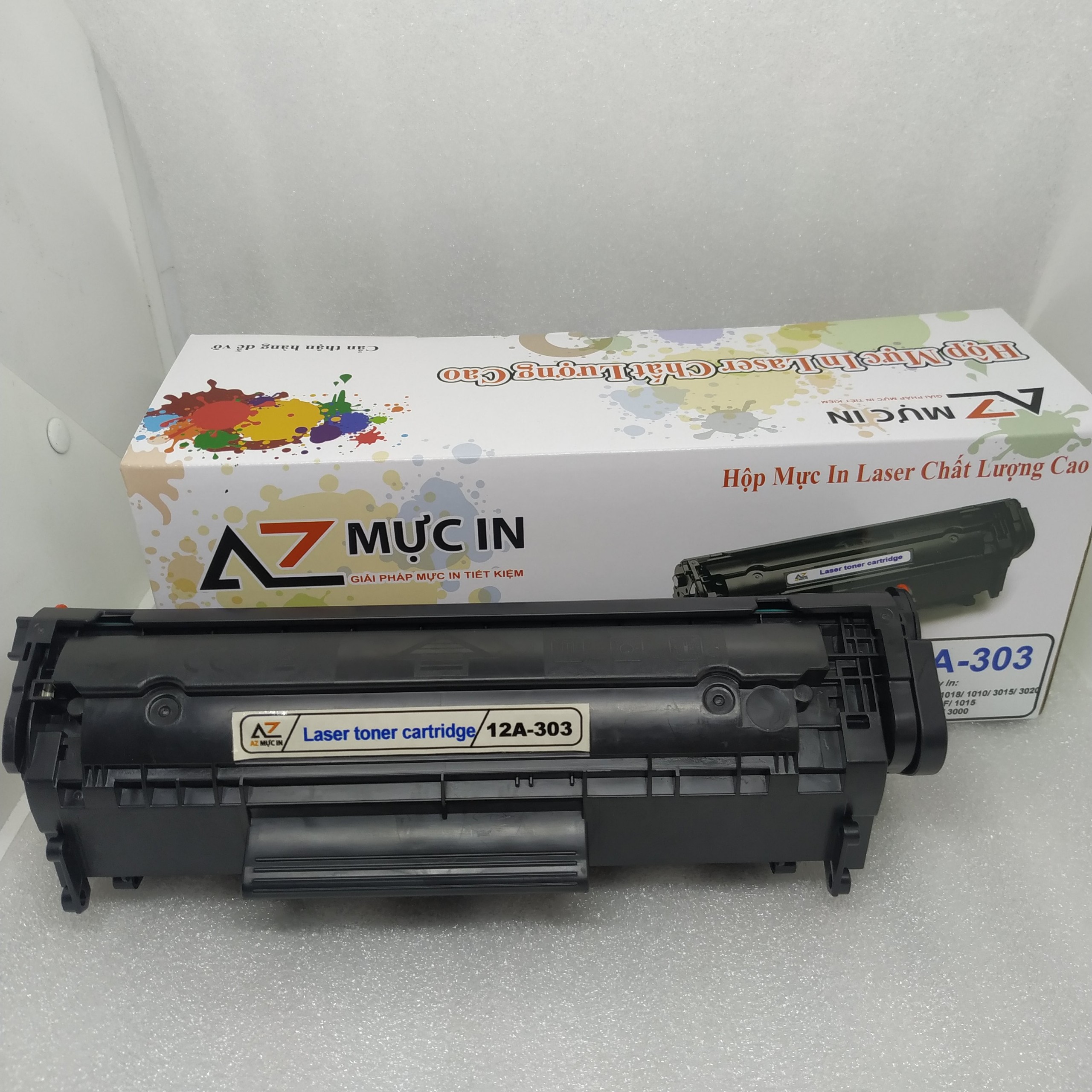 Hộp Mực AZ 12A/303 dùng cho máy in Hp 1020, 1010, 1022, 3050, 1319f, Canon 2900 hàng chính hãng
