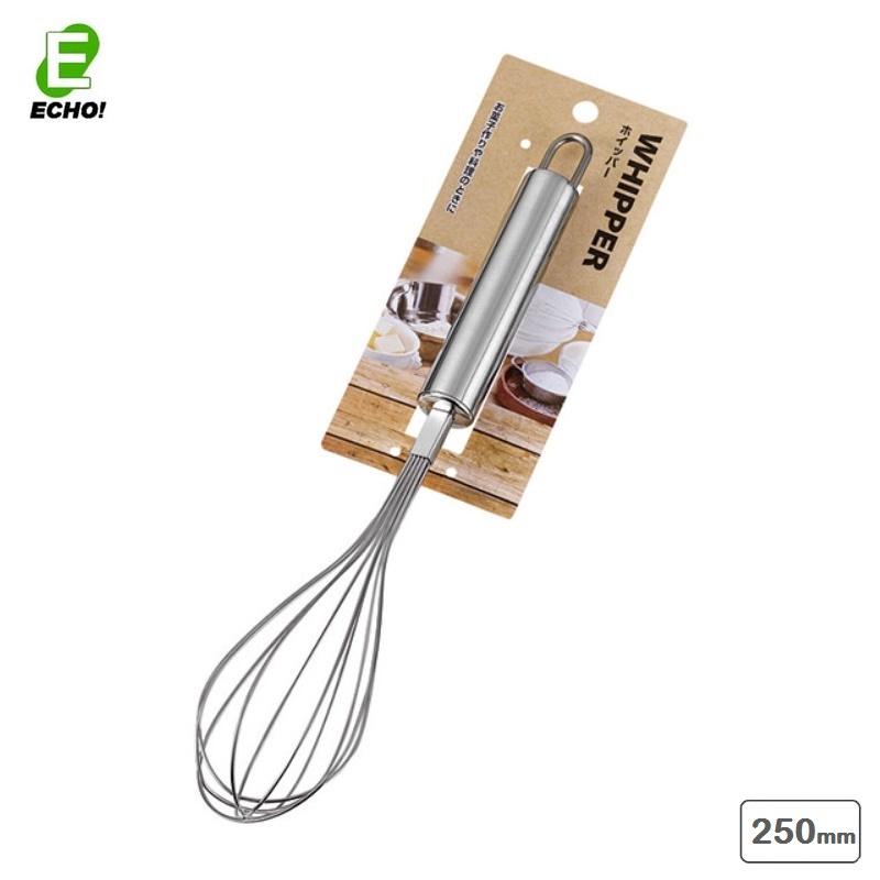 Cây đánh trứng inox cầm tay Echo Whipper 250mm - Hàng nội địa Nhật Bản |nhập khẩu chính hãng| |#0736-028