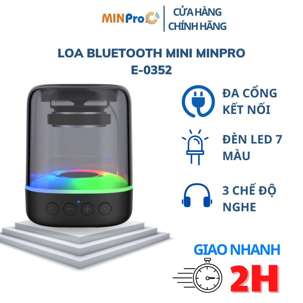 Loa bluetooth không dây Minpro loa E-3052 mini cầm tay nghe nhạc giá rẻ