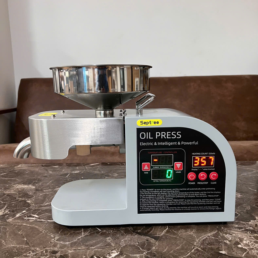 Máy ép dầu ăn thực vật dùng trong gia đình thương hiệu Mỹ cao cấp Septree X6 - Công suất 1150W - Hàng nhập khẩu (BH 1 NĂM)