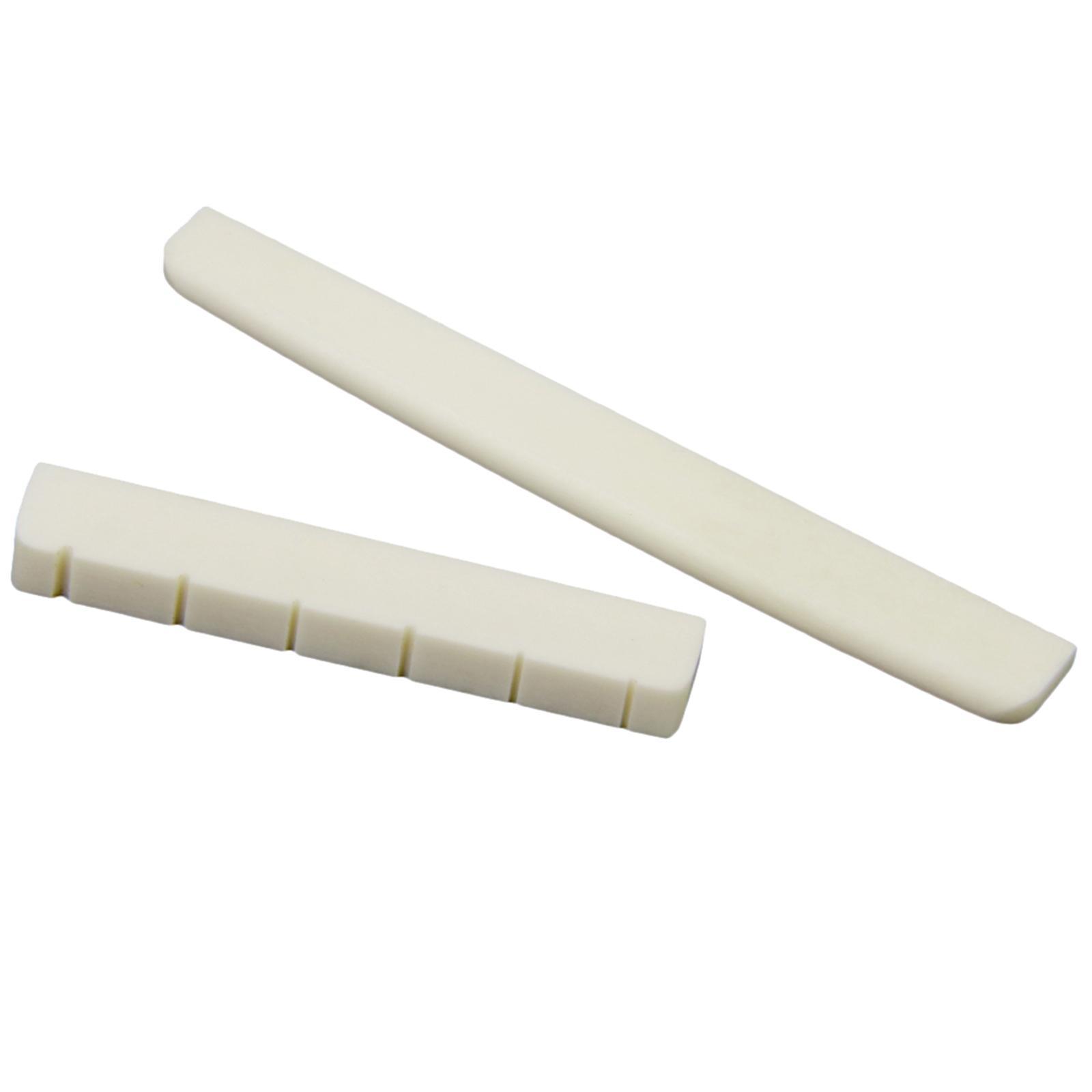 6 Set  Bridge Saddle & Slotted Nut Set For Classical Guitar Repair Parts