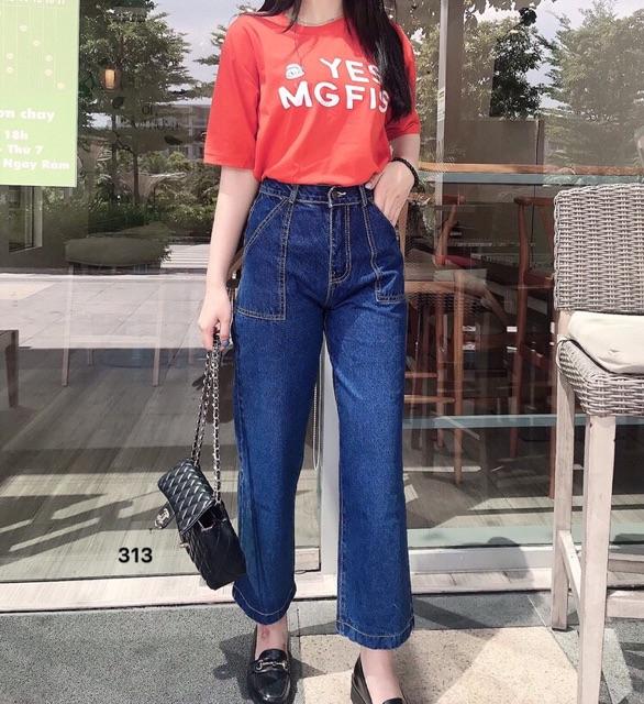 Quần Baggy JEANS ống suông