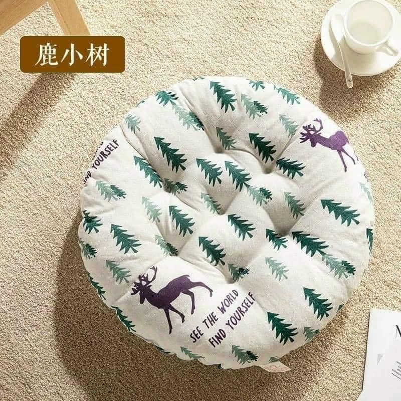 Đệm ngồi tròn trang trí kiểu Nhật sang trọng tinh tế