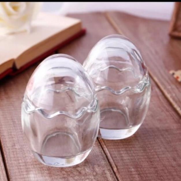 Lọ đựng tăm hình trứng trong suốt sang trọng 8363