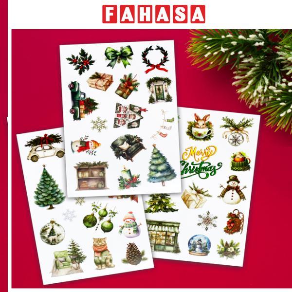 Bộ 25 Pet Sticker Merry Christmas - Teenage PS-01