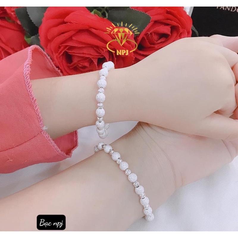 Lắc Tay Bi Cát , Vòng tay bi Cát cho mẹ và bé️ Miễn Phí khắc tên kèm họa tiết ️ Bạc Ta- Bạc Npj