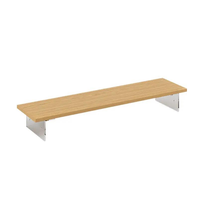 Kệ gỗ dùng cho máy tính, chân mica sang trọng, nhiều kích thước - Gỗ